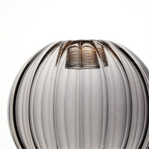 Mouth blown Smoke grey stripe Ceiling glass lampshade Lamp Parts