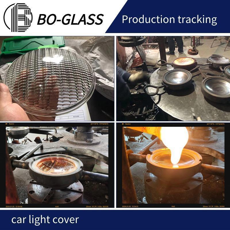 Car Truck Pool Light Lamp Shade Tempered Glass Shade Headlight Glass Lens