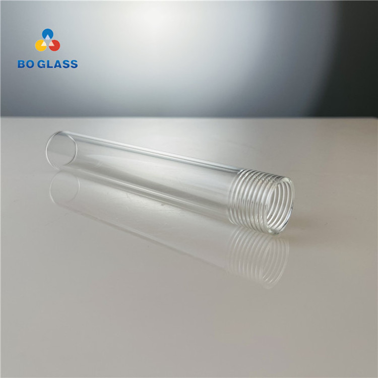 Sight Glass Pipe Lighting Use Clear Borosilicate Glass Tube With Thread