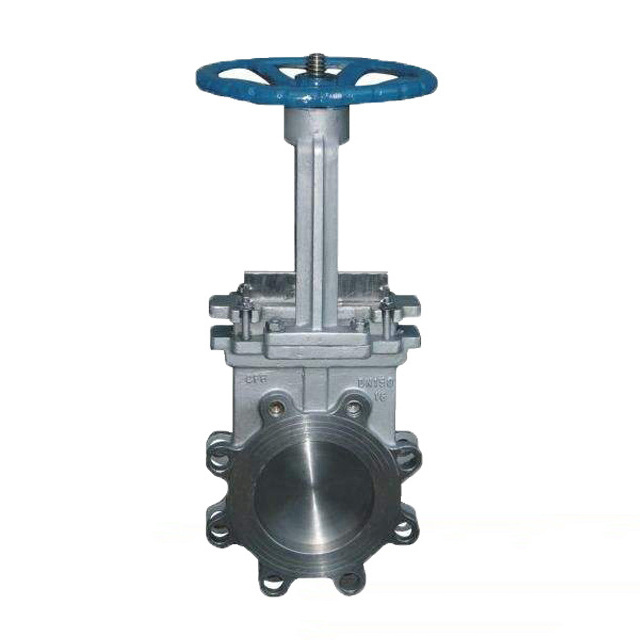 Wholesale Lug Type Knife Gate Valve  Dn100 Cast Steel WCB Flanged Manual Slurry Knife Gate Valve