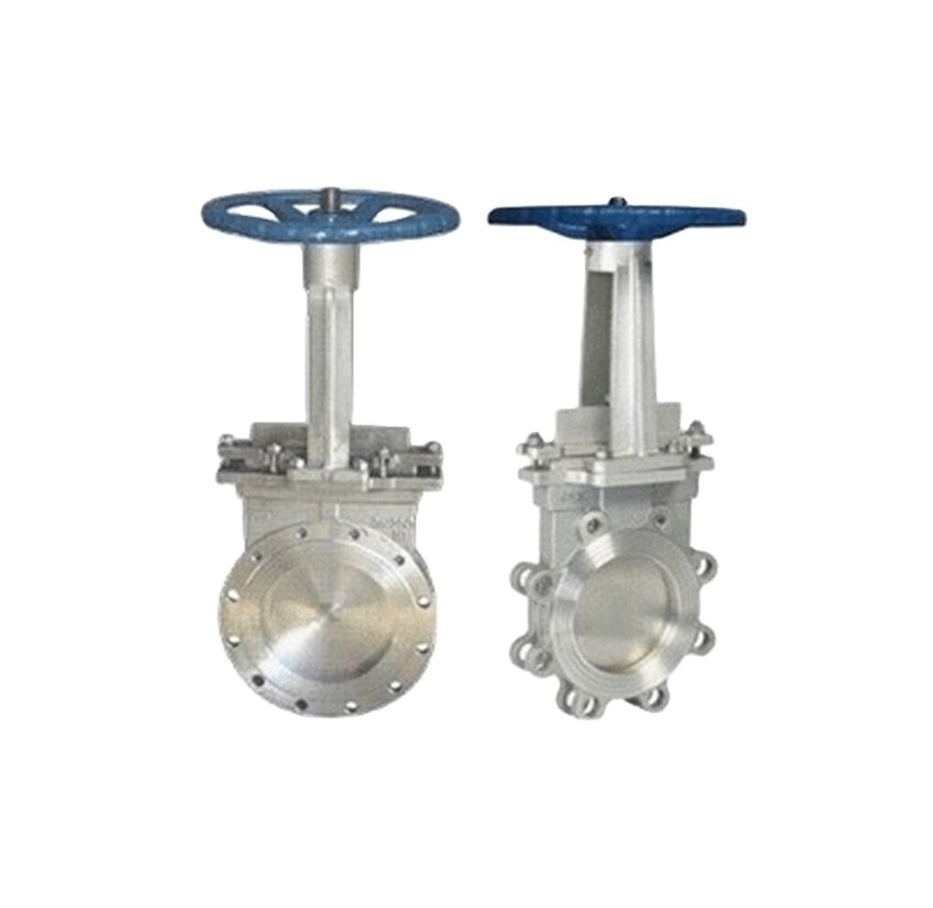 Wholesale Lug Type Knife Gate Valve  Dn100 Cast Steel WCB Flanged Manual Slurry Knife Gate Valve