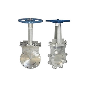 Wholesale Lug Type Knife Gate Valve  Dn100 Cast Steel WCB Flanged Manual Slurry Knife Gate Valve