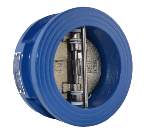 Cast Iron Double Disc WCB SS304  Wafer Type Dual Plate Check Valve