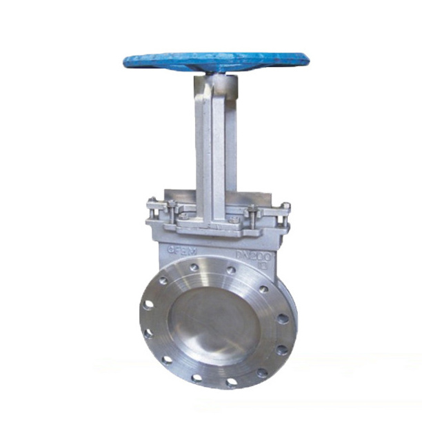 Wholesale Lug Type Knife Gate Valve  Dn100 Cast Steel WCB Flanged Manual Slurry Knife Gate Valve