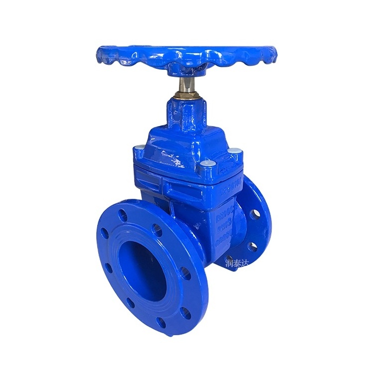 PN16 Z45X Manual Gate Valve Flange Type Soft Connection Rising Stem Slide Cast Iron Sluice Gate Valve