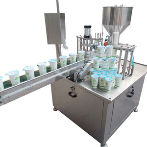 Fully Automatic Rotary Yogurt Cup Filling and Sealing Machine