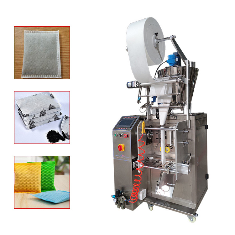 Easy To Operate Tea Bag Edge Sealing Automatic Pyramid Non-Woven Bag Packaging Machine For Small Business