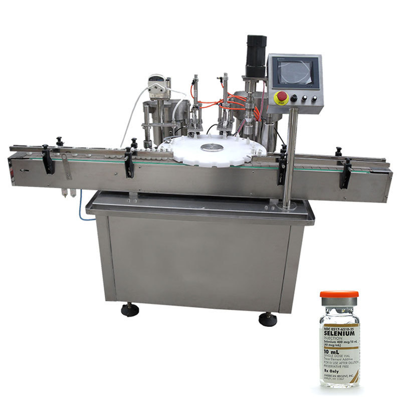 Fully Automatic 10 ML Liquid Vial Bottle Filling Capping Machine