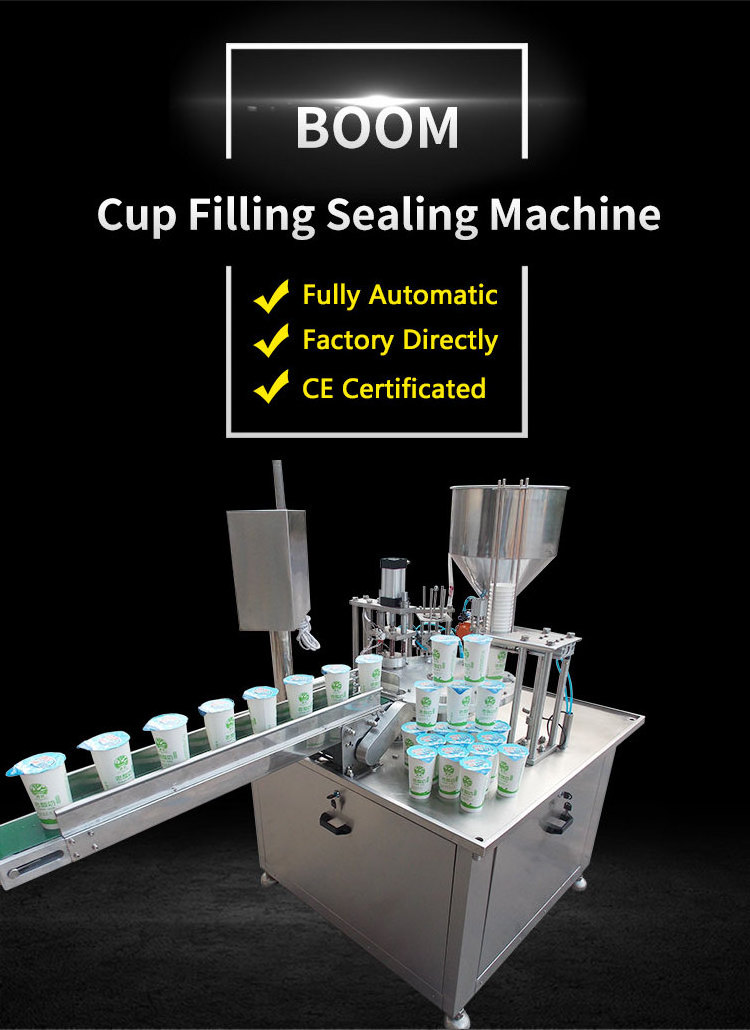 Fully Automatic Rotary Yogurt Cup Filling and Sealing Machine