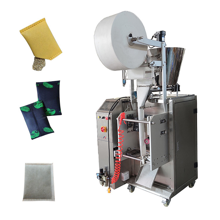 Easy To Operate Tea Bag Edge Sealing Automatic Pyramid Non-Woven Bag Packaging Machine For Small Business