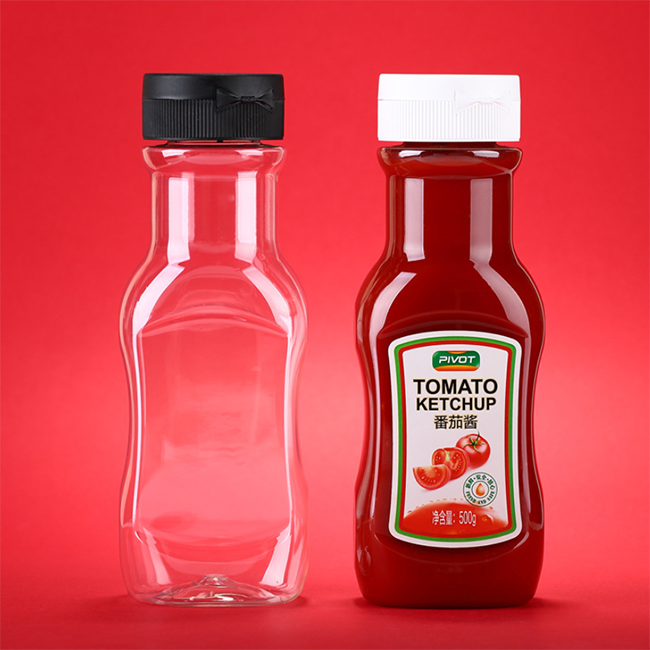 High Quality Squeeze Bottle Plastic Ketchup Bottle Salad Dressing Sauce Bottle