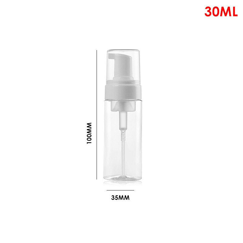 Replacement Soap Dispenser 30ml 60ml 100ml 300ml  Empty Transparent Plastics Bottles with Foamer