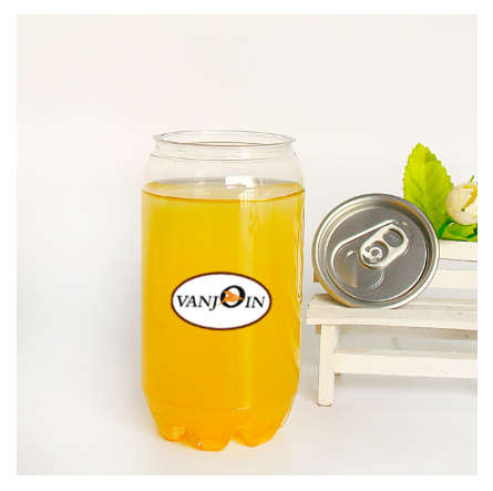 350ml 500ml PET Transparent Soft Drink Can Empty Plastic Soda Beverage Can with Easy Open Lid