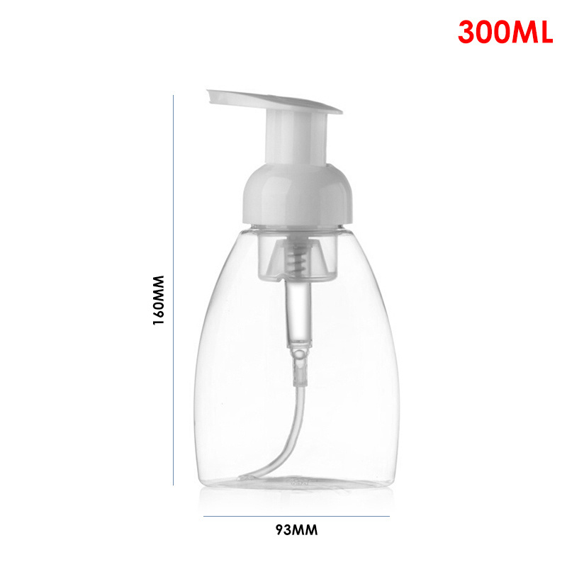 Replacement Soap Dispenser 30ml 60ml 100ml 300ml  Empty Transparent Plastics Bottles with Foamer