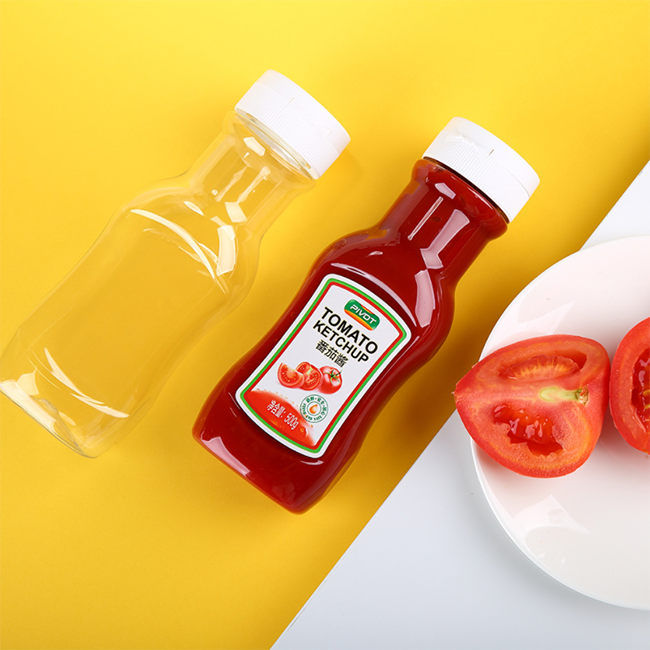 High Quality Squeeze Bottle Plastic Ketchup Bottle Salad Dressing Sauce Bottle