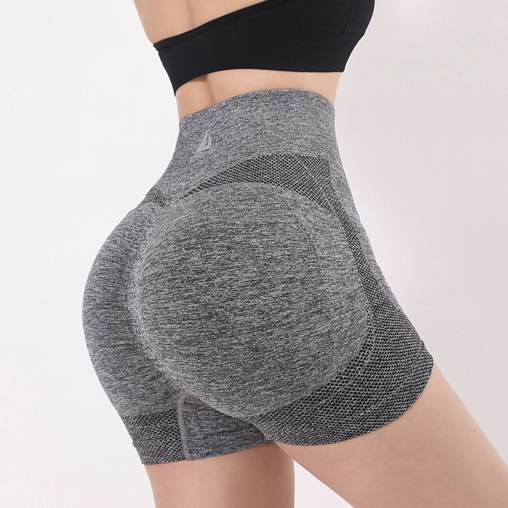 Custom Sexy Ass Womans Seamless Butt Pants Workout Gym Scrunch Butt High Waist Yoga Shorts Trainer Sport Yoga Leggings