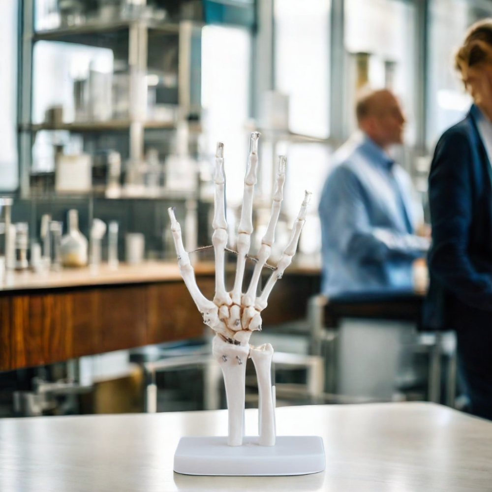 DARHMMY Life-Size Human Hand Joint Model Teaching Hand Skeleton for Medical Science