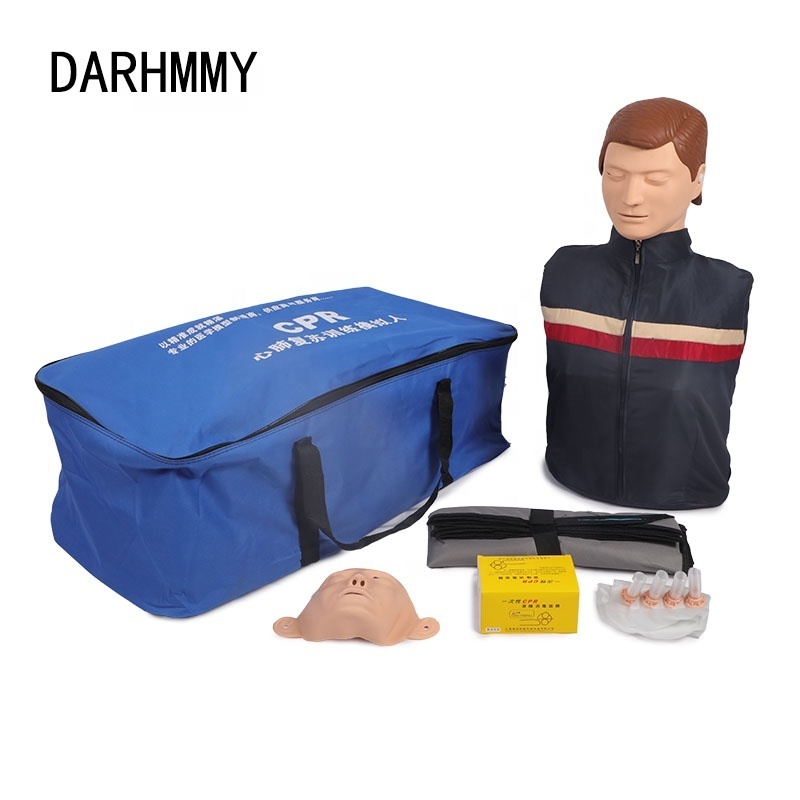 DARHMMY Professional First Aid Training Model Half Body Adult CPR Training Manikin