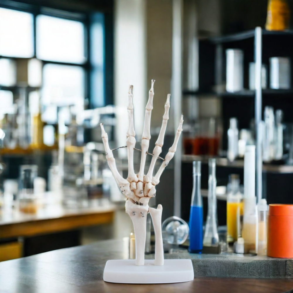 DARHMMY Life-Size Human Hand Joint Model Teaching Hand Skeleton for Medical Science