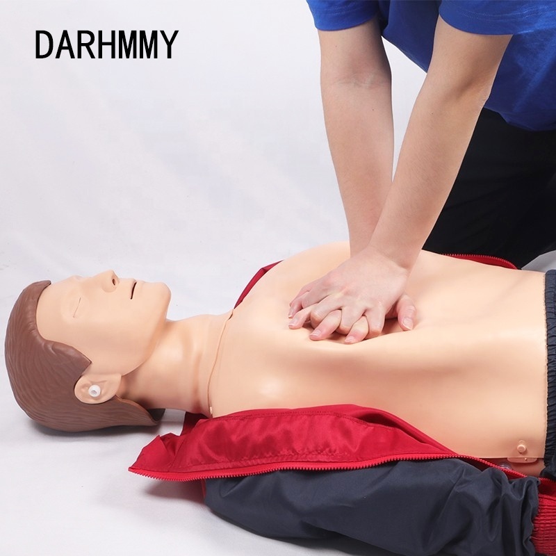 DARHMMY Advanced PVC Medical Science Manikin Full Body Adult CPR Mannequin for First Aid Training Model