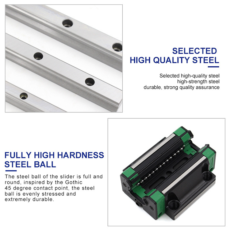 Heavy Duty Linear Motion Guides Linear Guide Rail Hgr45 Hgh45ca Hgw45cc 45mm 4000mm Length