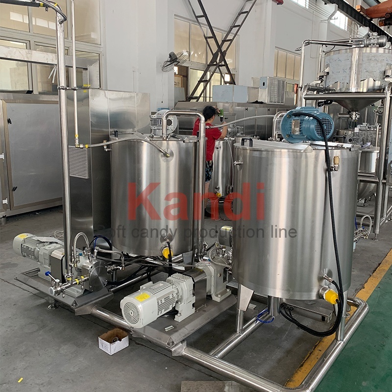 Automatic Gummy Making Machinery Juicy Soft Candy Production Machine