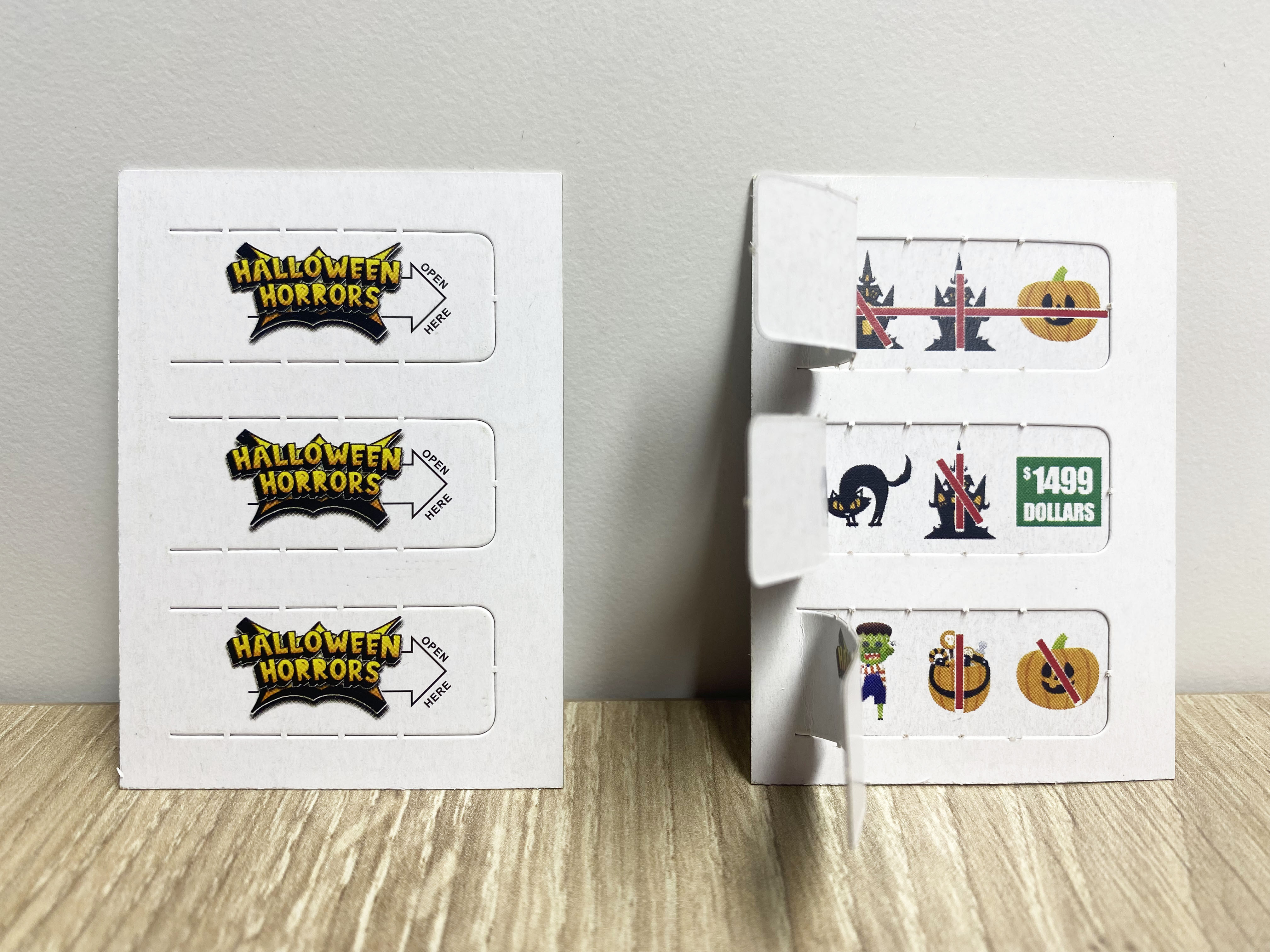 Custom Paper pull tabs and break open lottery ticket game Printing