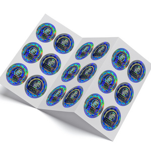 Custom Printing 3D Hologram Stickers Seal Overlay Anti-fake VOID Security QR Code Logo holographic Label