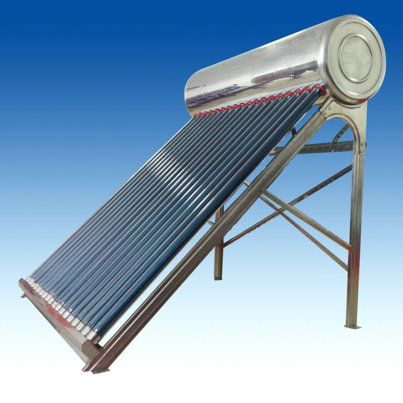 Fast delivery solar water heater 200 liters stainless steel tank Low Price Full Stainless Steel Unpressurized Solar Water Heater