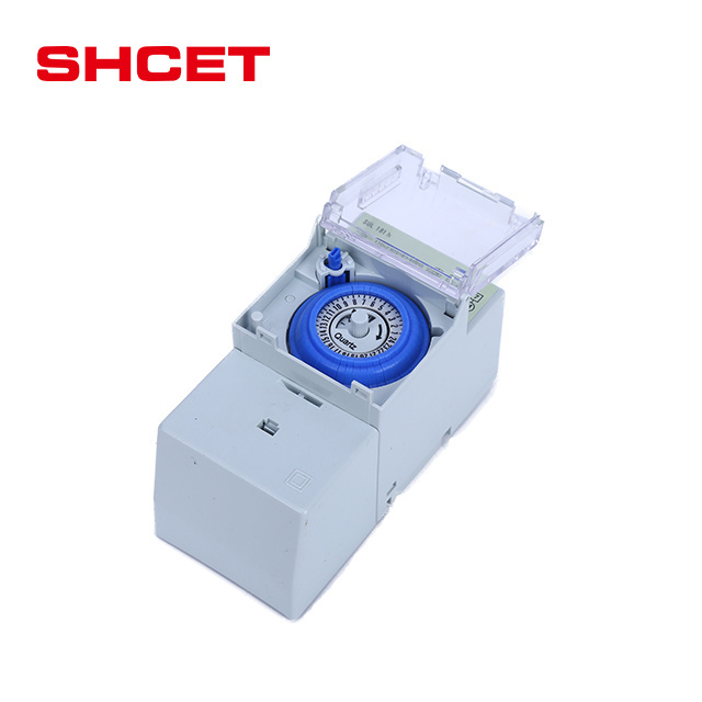 Top SUL181h Mechanical time Timer relay Switch with 30 Minutes 24 Hours AC 110V 240V 15A Din Rail type price from SHCET