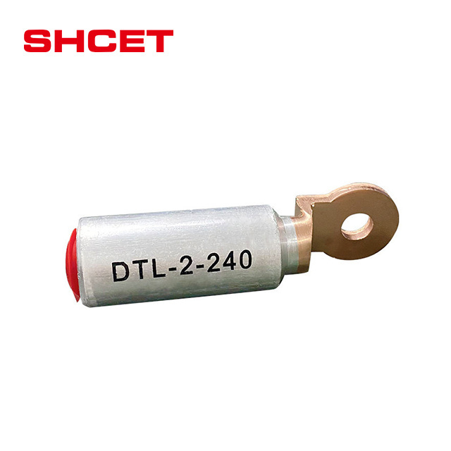 Bimetal Cable Lugs DTL-5 Copper Aluminium Cable Connector Male Terminal Lug Bimetal Bimetallic Lugs