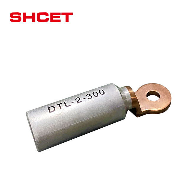 Bimetal Cable Lugs DTL-5 Copper Aluminium Cable Connector Male Terminal Lug Bimetal Bimetallic Lugs