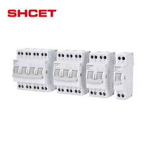 Electrical modular din rail mini changeover switch 1-0-2 manual mcb Isolator Isolating disconnector switch 4p 20 amp 63a 100a