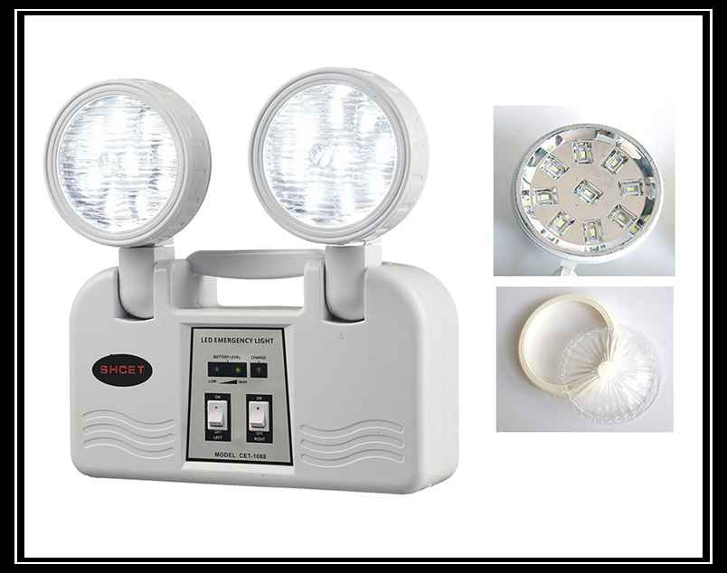 CET-1088 wholesale high quality twin emergency spot light with battery