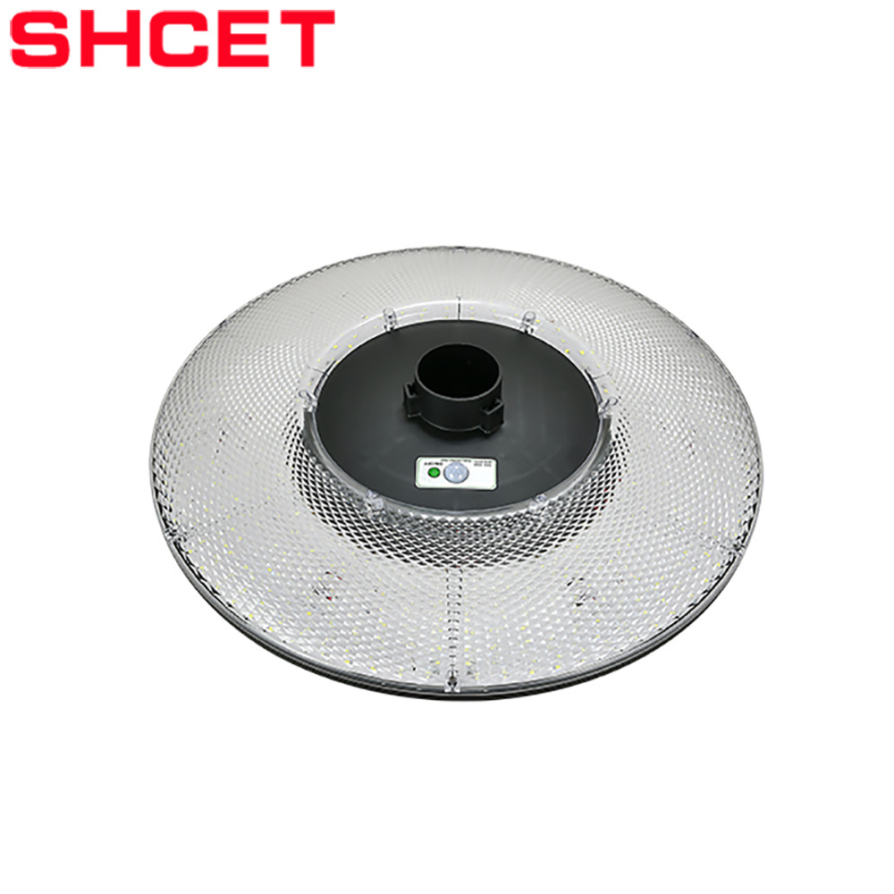 2022 High quality ufo led solar power garden spot lights 200W with pir motion sensor  outdoor decorative ip65