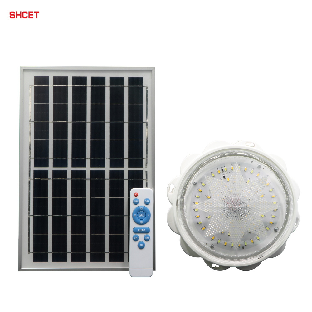 CET-600B ABS Dimmable Pendant Lamp LED Solar Ceiling Light with Remote 40w 60w 100w 200w 300w  Indoor Home