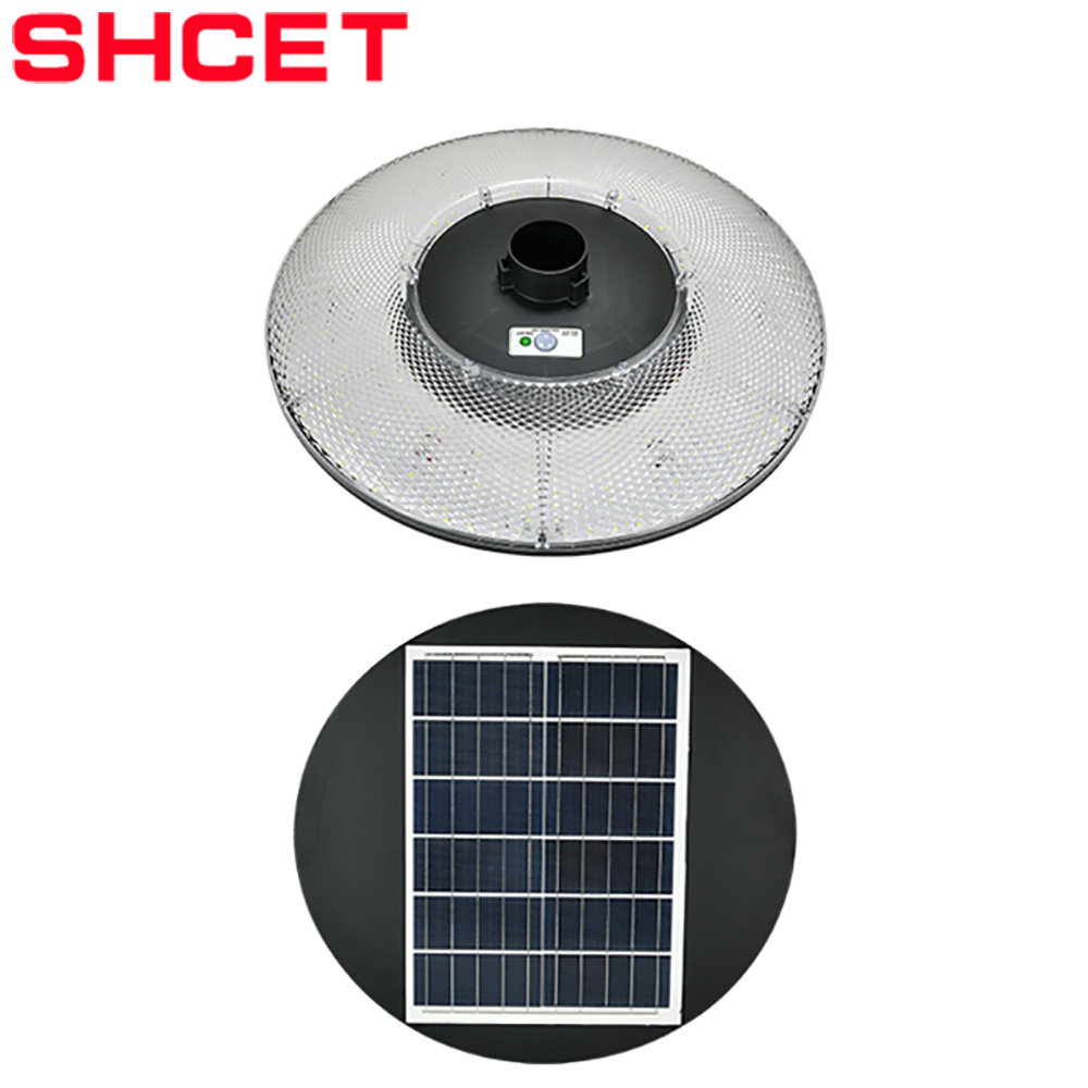 2022 High quality ufo led solar power garden spot lights 200W with pir motion sensor  outdoor decorative ip65