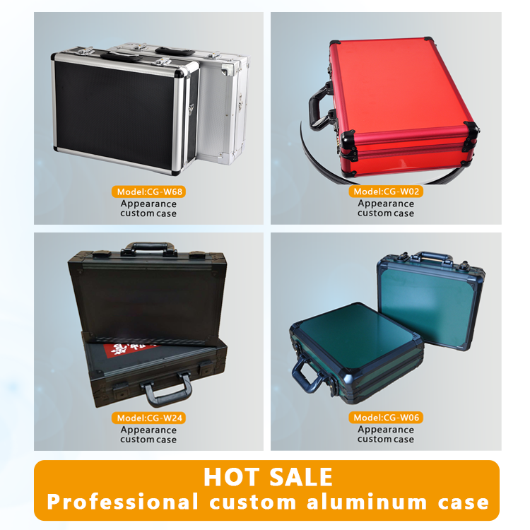 Customizable size, portable file box with code lock hard Instruments and equipment aluminum alloy flight sample carry case