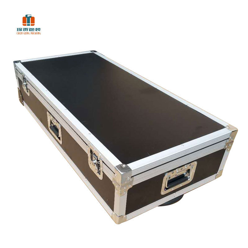 Customize-size Portable Aluminum Guitar or Keyboard  Flight Case With Wheels