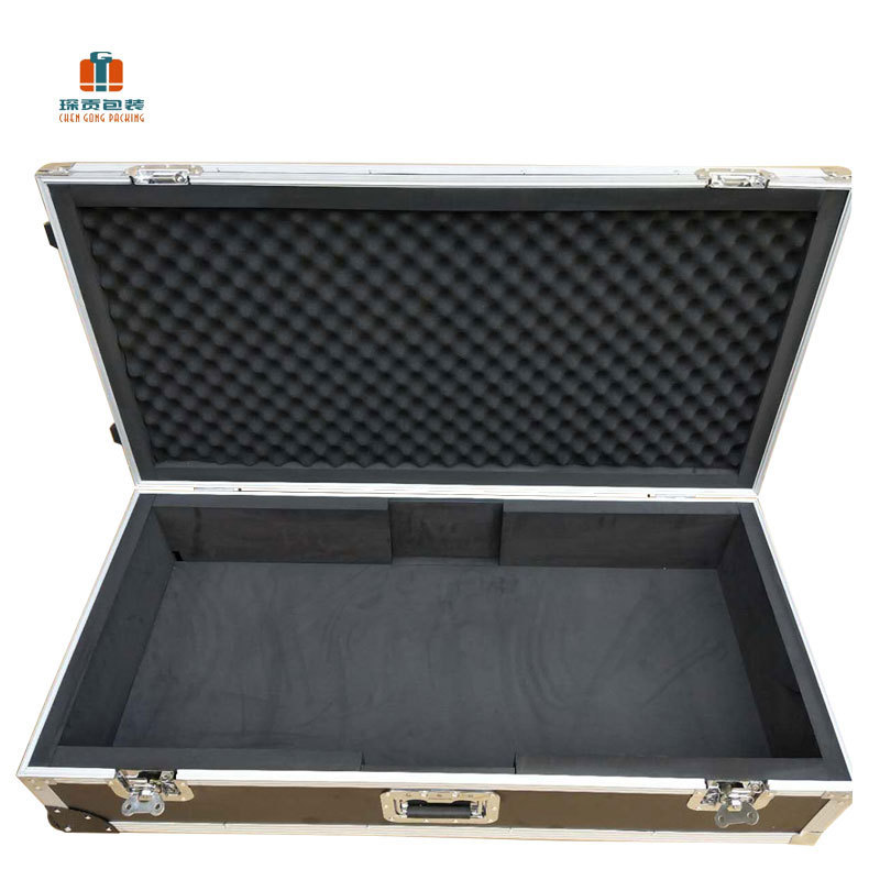 Customize-size Portable Aluminum Guitar or Keyboard  Flight Case With Wheels