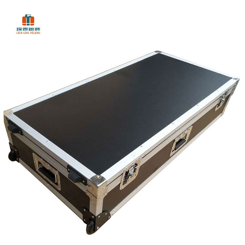 Customize-size Portable Aluminum Guitar or Keyboard  Flight Case With Wheels