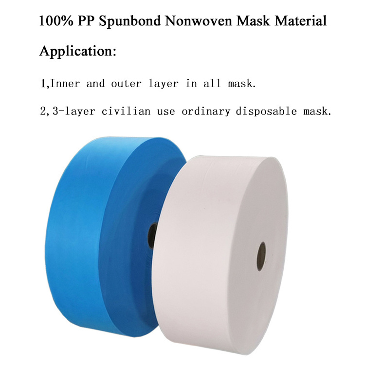 VietnamFactory  polypropylene spunbond nonwoven  for medical surgical masks pp non woven fabric