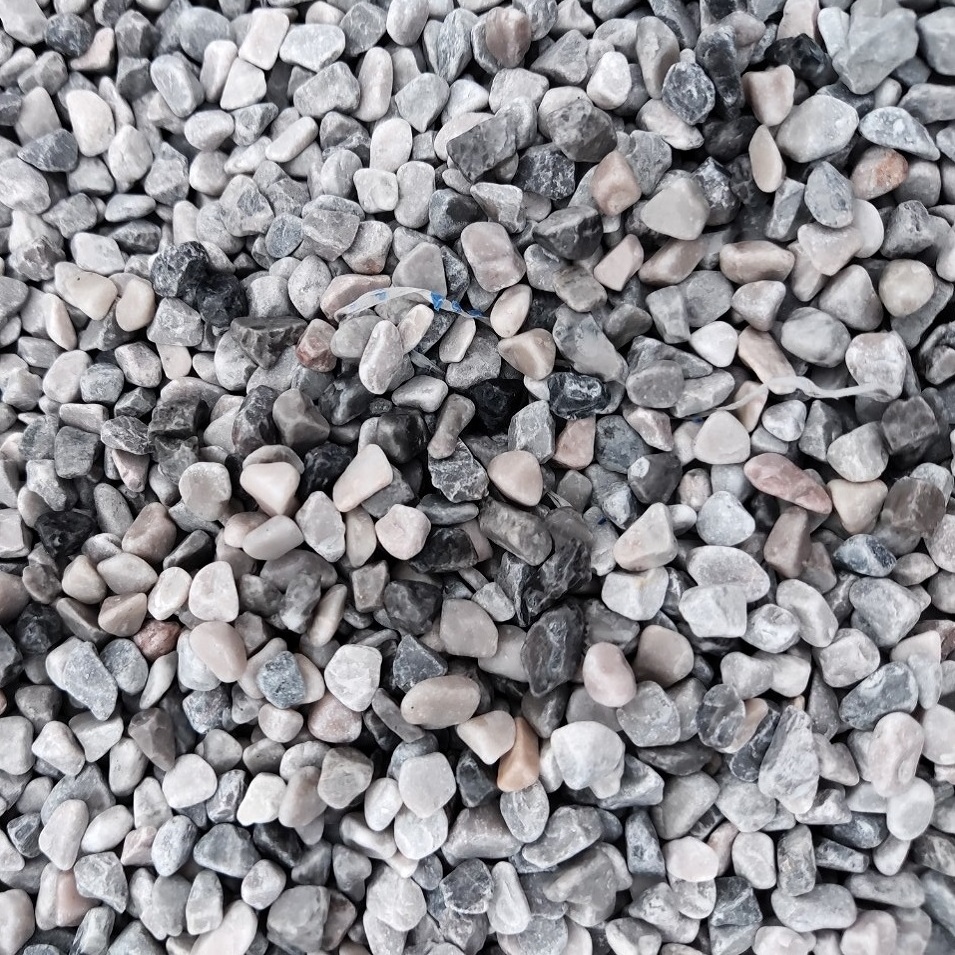 River rocks grey color pebble gravel cobblestone for landscape paving stone