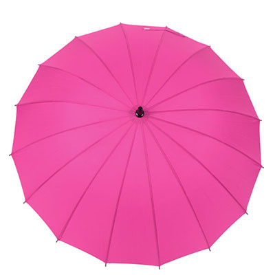 cheap factory 16k Straight Handle Long Shaft Automatic Rain Umbrella 16 Ribs Rainbow Umbrella