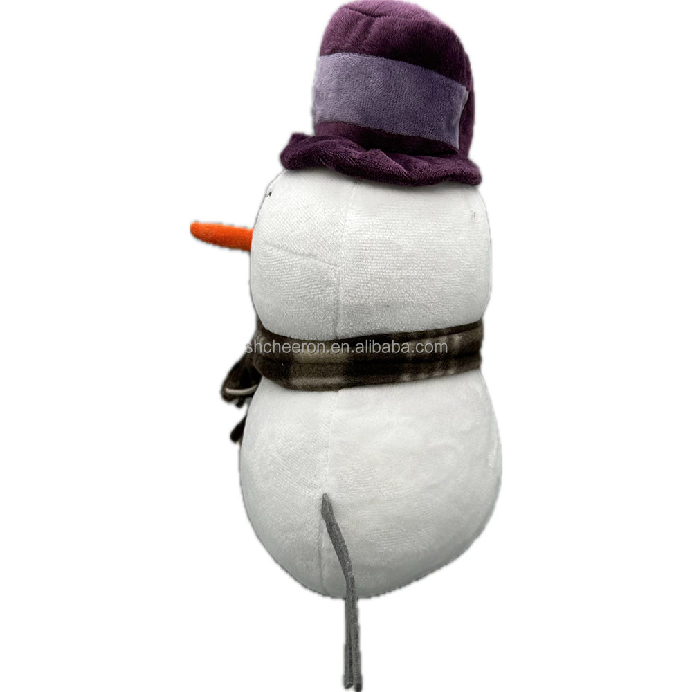 Custom Design Plush Toy Snowman Super Soft Toy Snowman Doll for Christmas Xmas Holiday