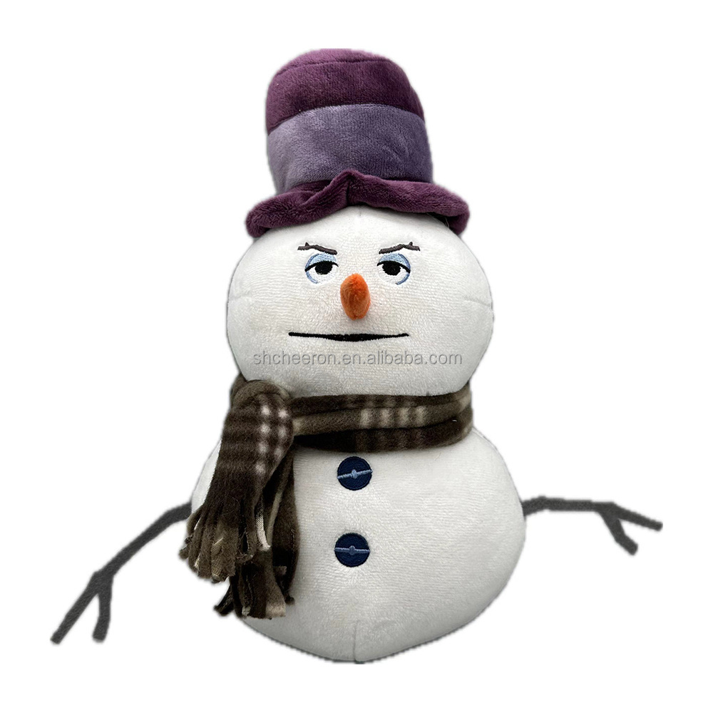 Custom Design Plush Toy Snowman Super Soft Toy Snowman Doll for Christmas Xmas Holiday