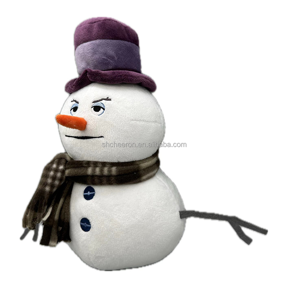 Custom Design Plush Toy Snowman Super Soft Toy Snowman Doll for Christmas Xmas Holiday