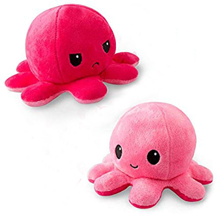 Kawaii pink mini octopus stuffed custom made plush toy