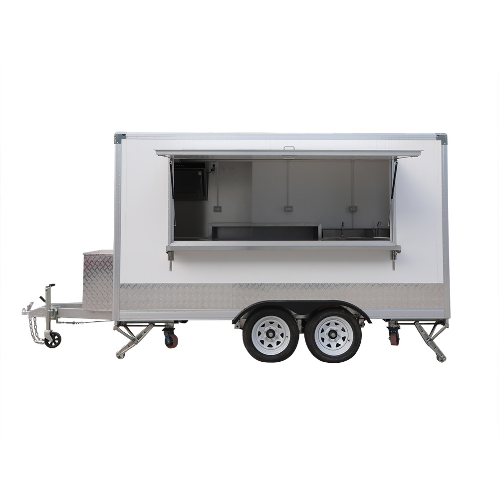 Chonpower snack cold drink vending cart mobile fast food truck beverage ice cream van dining car kebab trailer trucks for sale