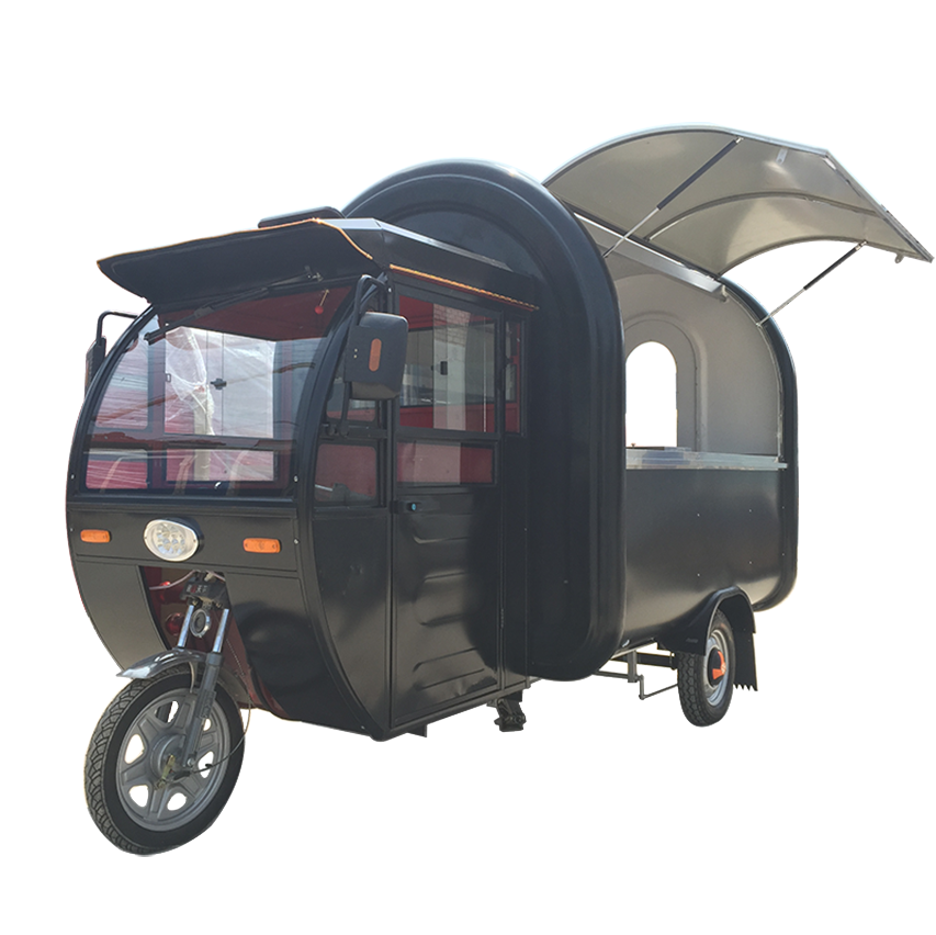 CP-G230165230 3 wheels electric food vending bike bread hamburg food van bun steamer waffle crepe food car for sale